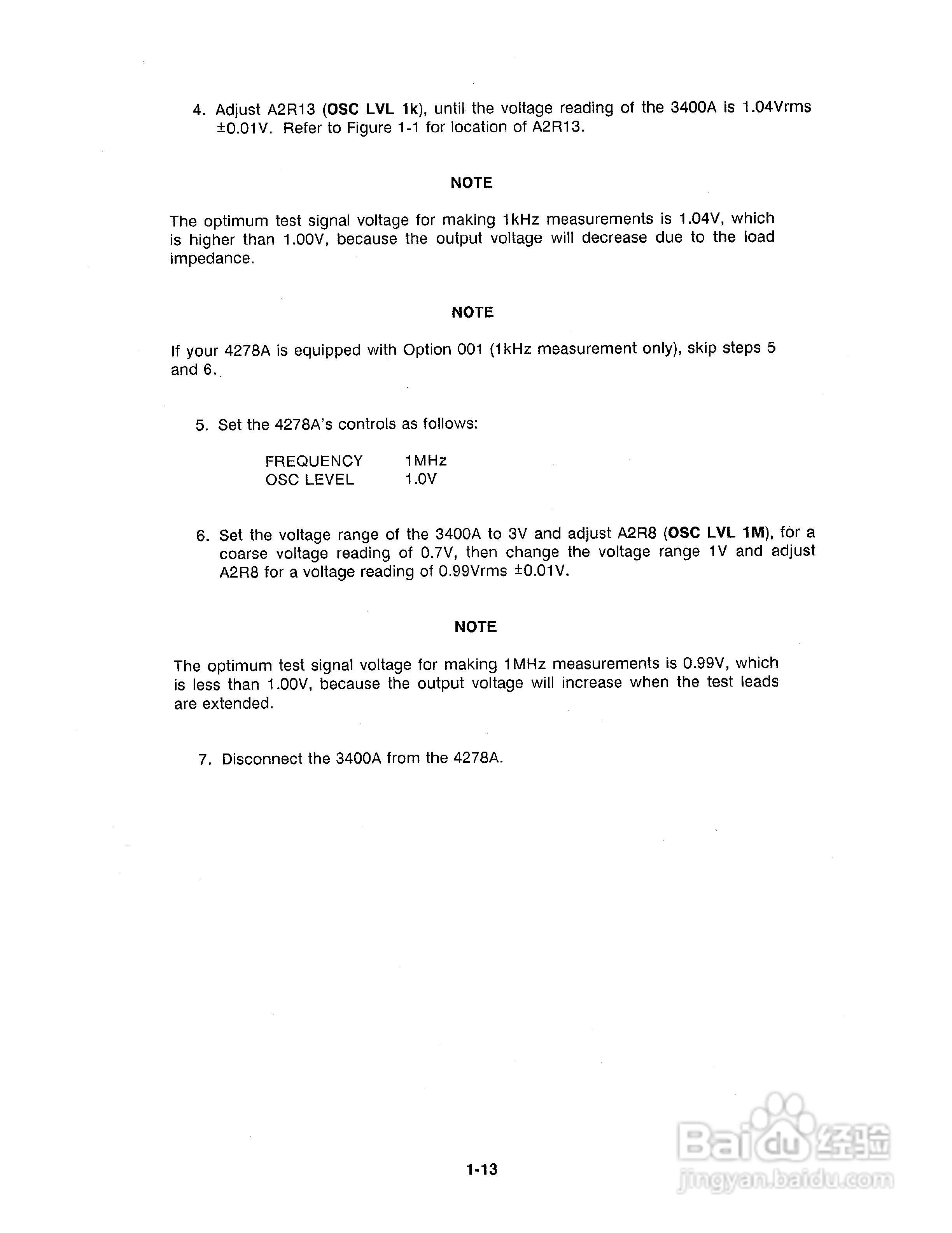 HP 4278A测试电桥使用说明书:[3]