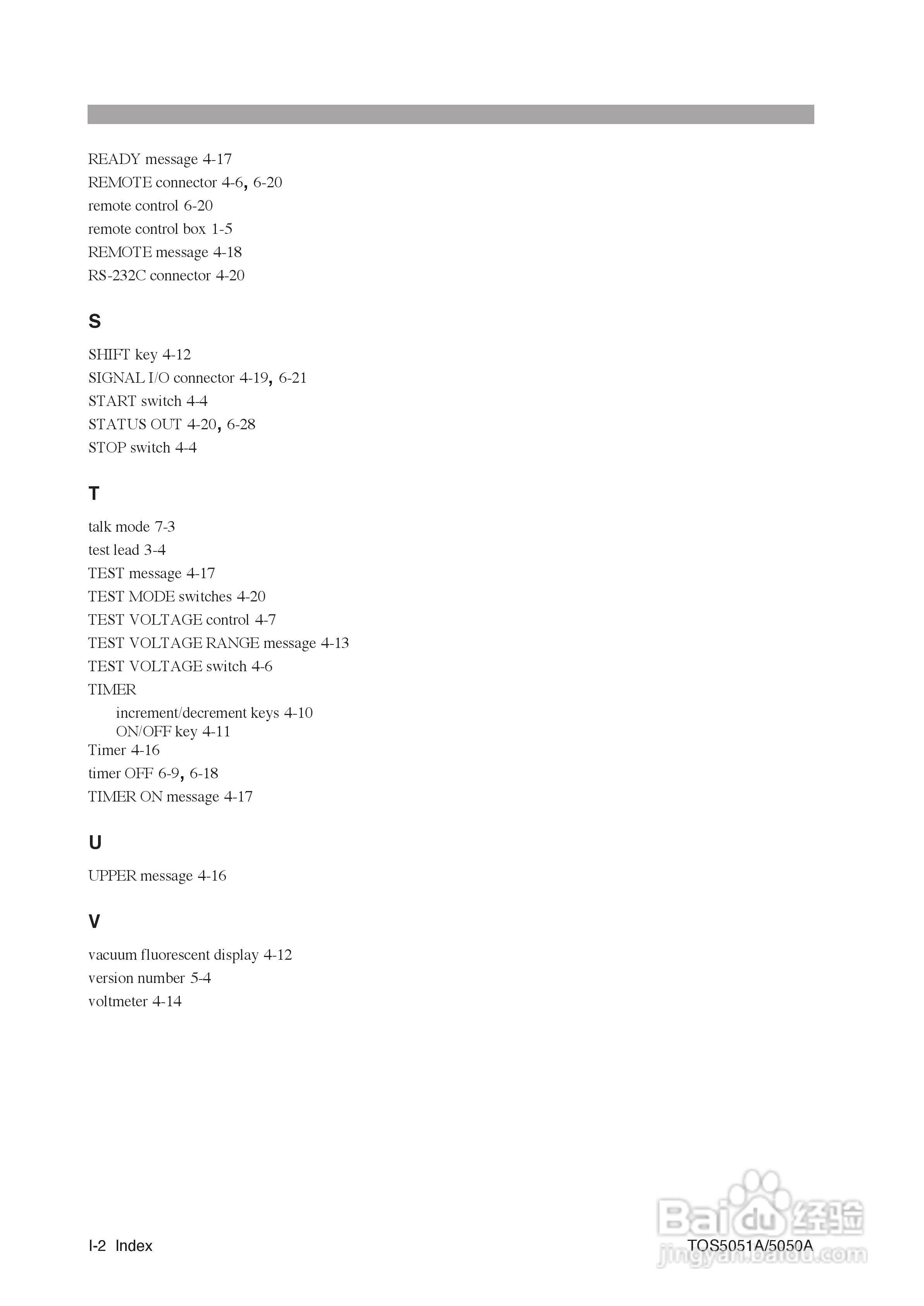 日本菊水TOS5051A/5050A耐压测试仪英文版说明书:[12]