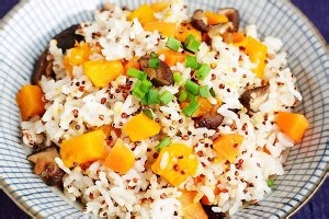营养又美味的南瓜藜麦焖饭
