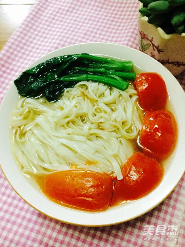 番茄菜心面的做法