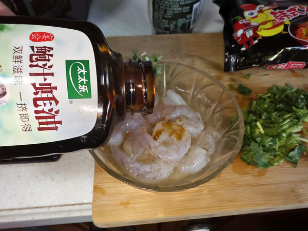 翡翠虾仁火鸡面