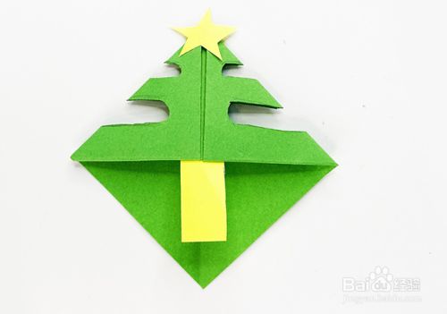 圣诞树书签制作方法 百度经验