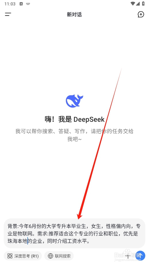 实习生如何使用deepseek获取求职指导