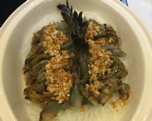 金银蒜蒸草虾