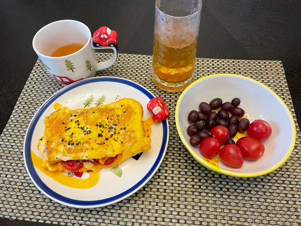 芝士火腿蛋包吐司