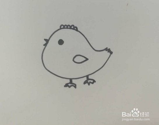 简笔画的小鸡怎么画