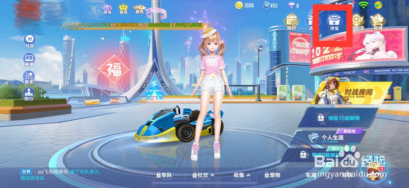 QQ飞车如何查看宠物梅林婉香的属性