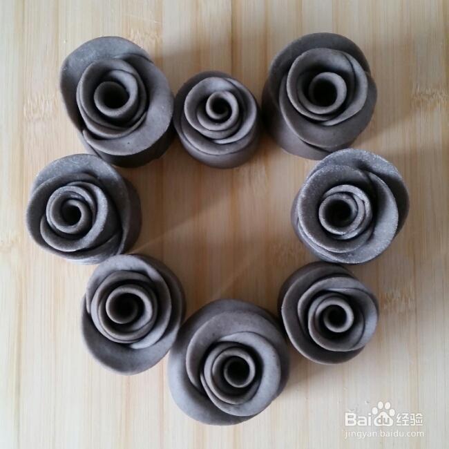 妈妈教我做的黑芝麻馒头