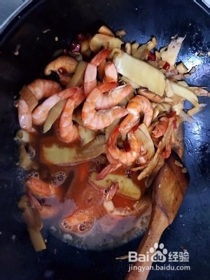 冬笋烧虾 好吃到不行