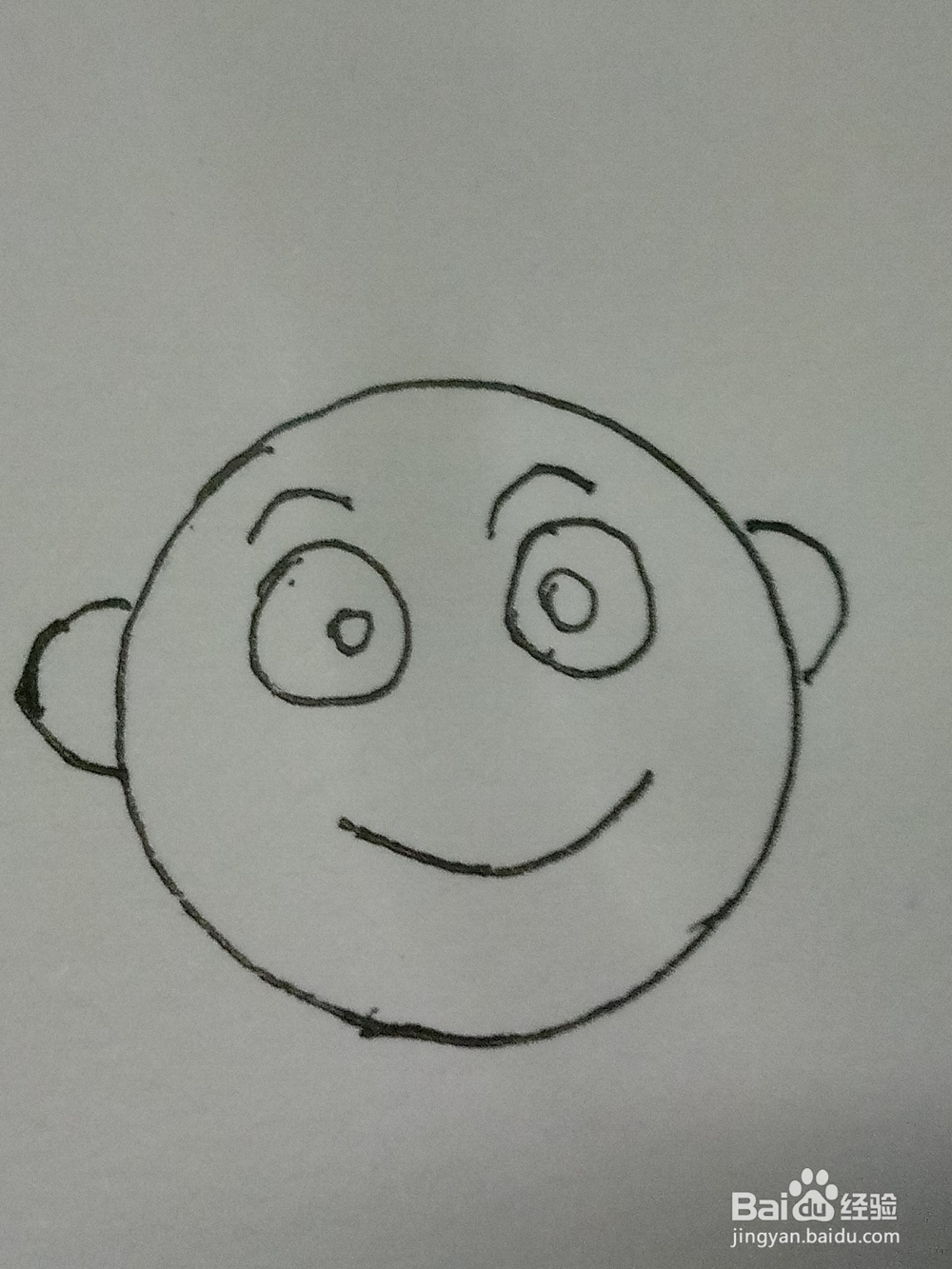 怎么画表情包之微笑