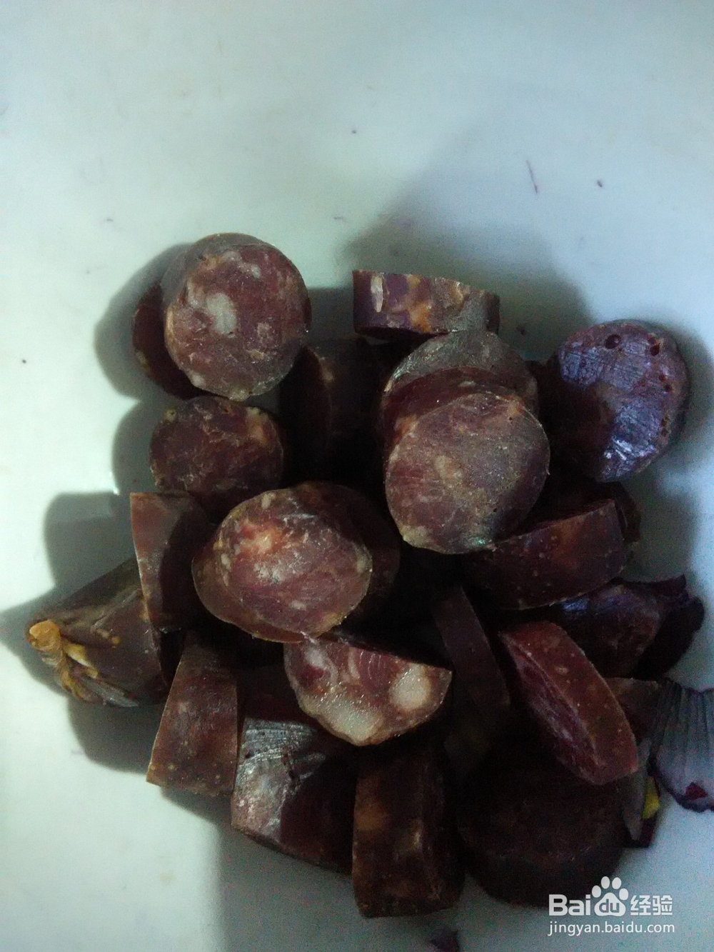 风干肠炒紫洋葱香菜