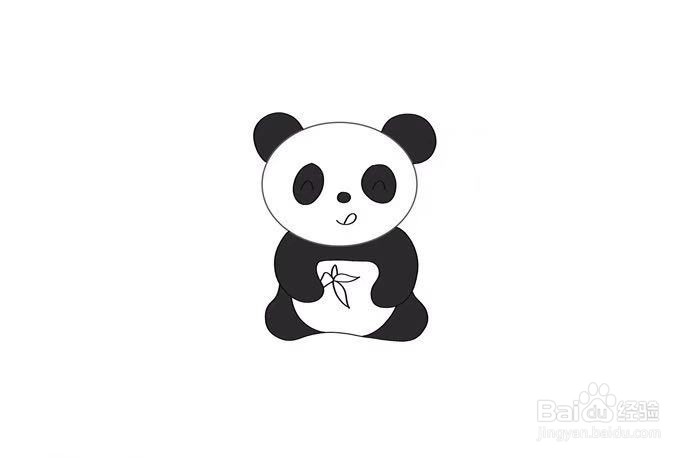 大熊猫怎么画