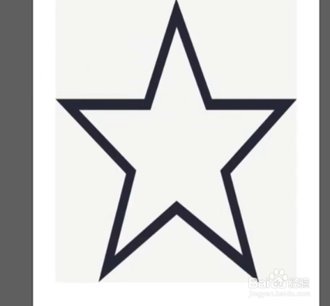 然后顺着图形的轮廓描图即可