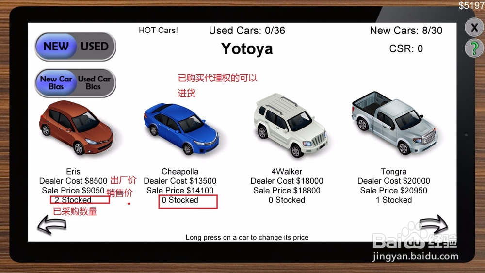 汽车代理商大亨游戏新手攻略