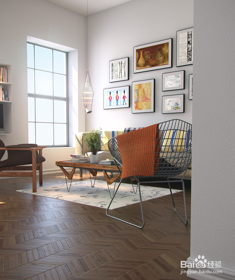 蓝海创意云3ds Max V-Ray 渲染温馨客厅