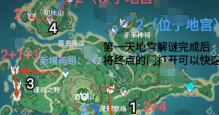 《原神》2.2鹤观岛锄地路线完成攻略