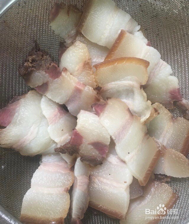 家常菜-青豆炒腊肉