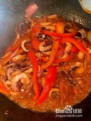 流口水的酱爆八爪鱼