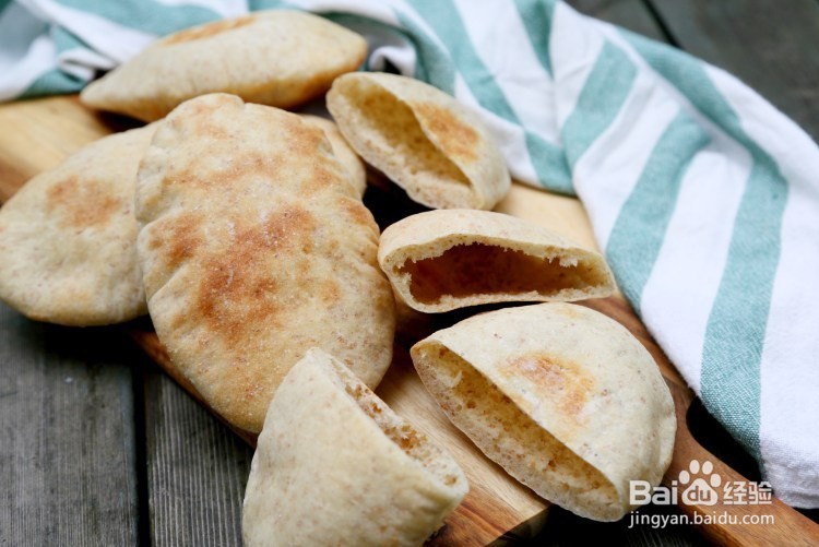 全麦麦麸口袋饼