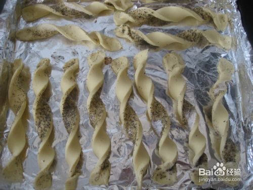 芝麻糖酥皮饼干棒