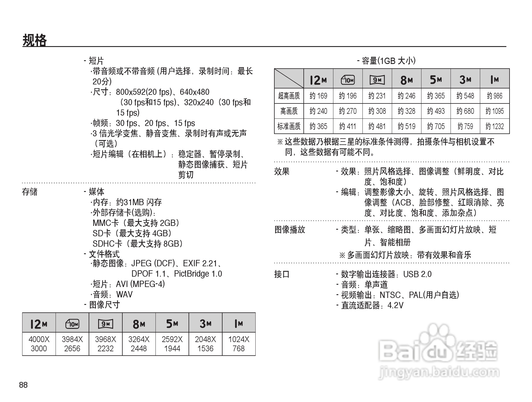 三星ST50数码相机使用说明书:[9]