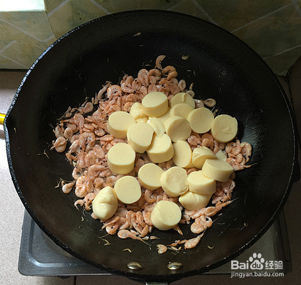 日本豆腐烩磷虾的制作方法