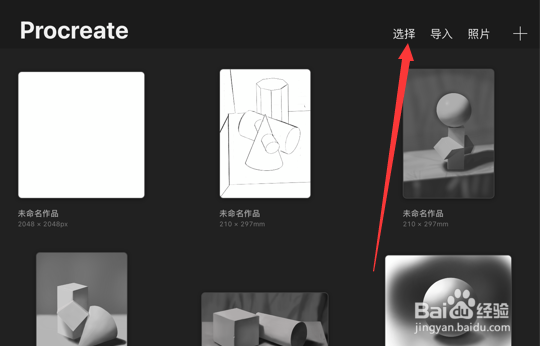 Procreate如何删除文件