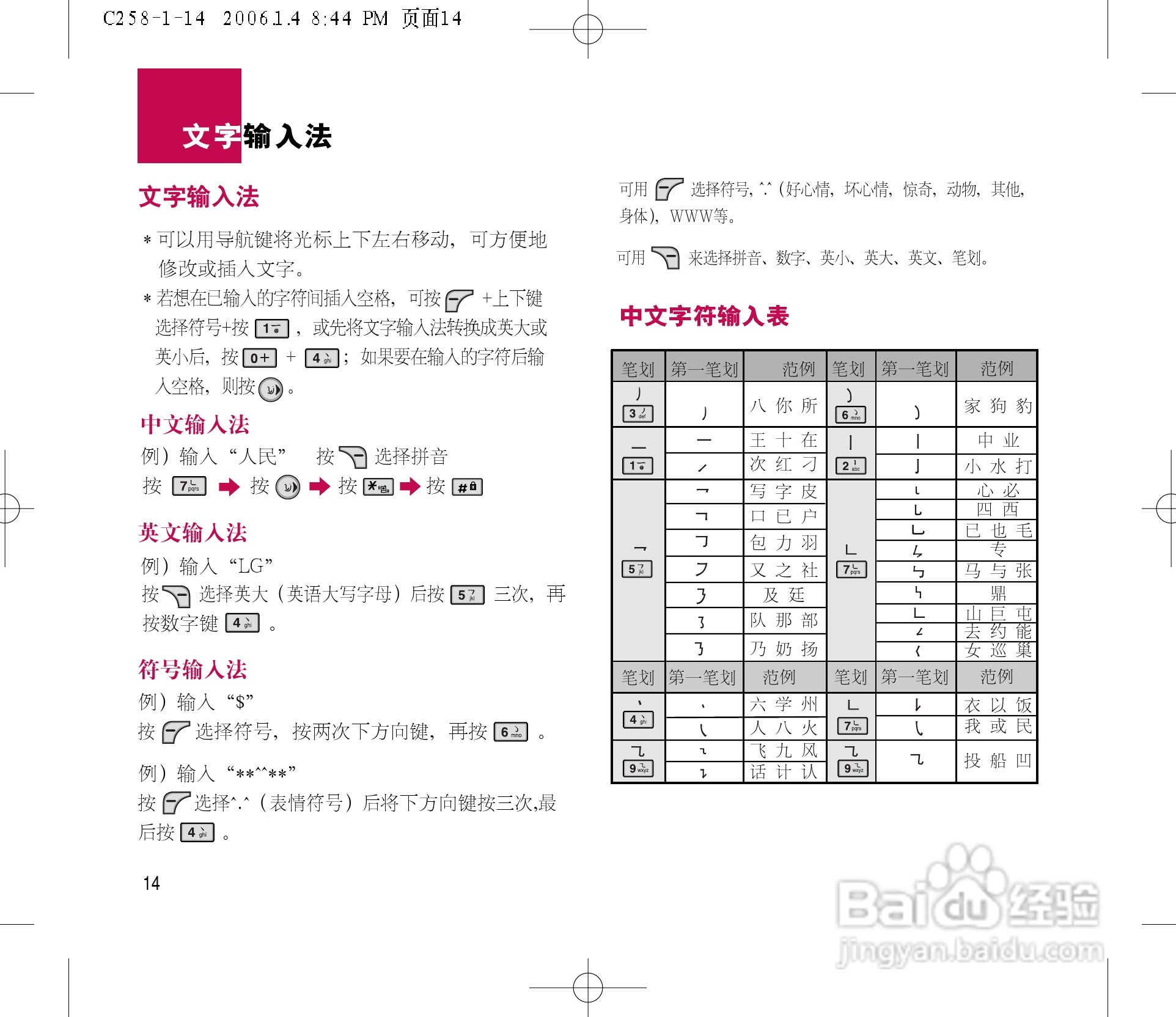 LG LG-258手机使用说明书:[2]