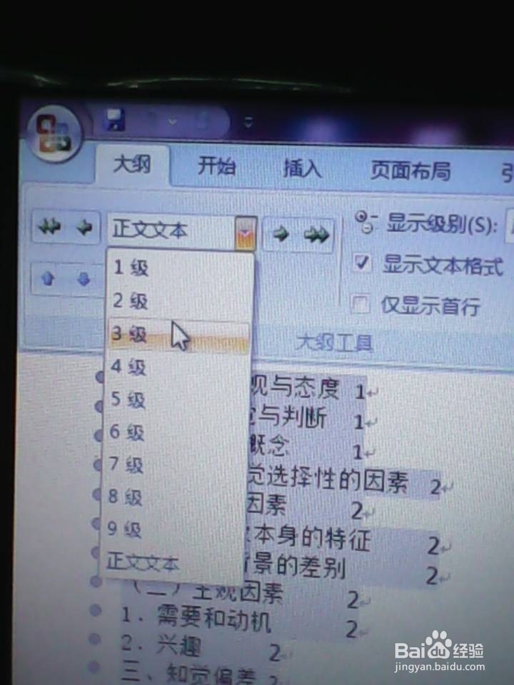 Word文档插入自动目录