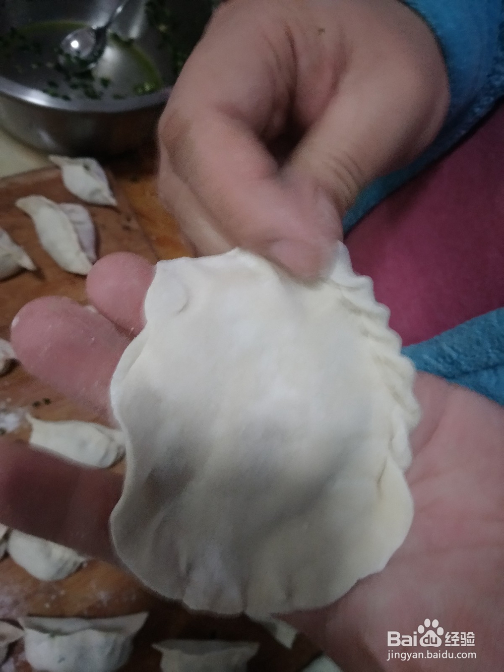 盒子饺子的包法