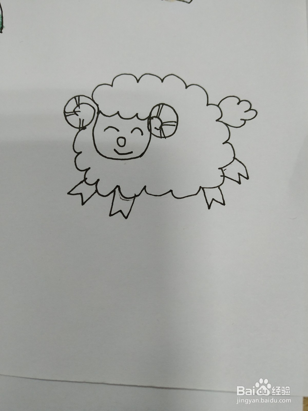 山羊简笔画怎么画,怎么画懒洋洋的山羊卡通