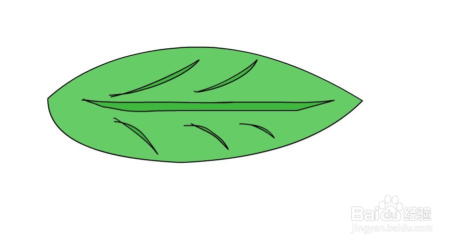 flash如何绘制一片叶子教程