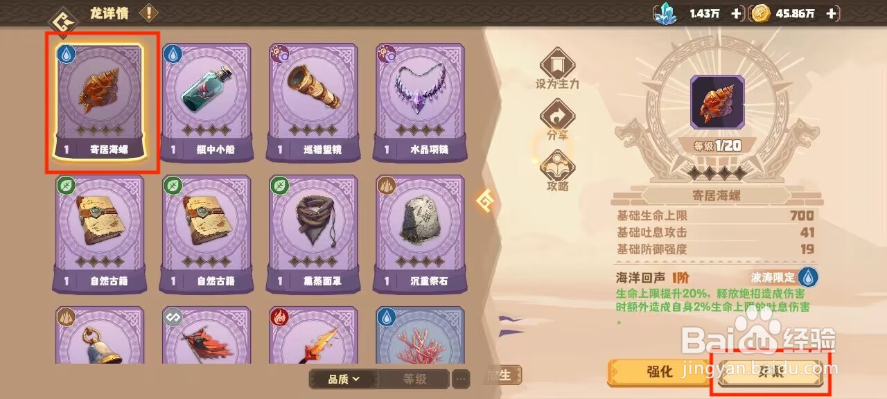 驯龙高手旅程飞煞怎么穿戴珍宝？