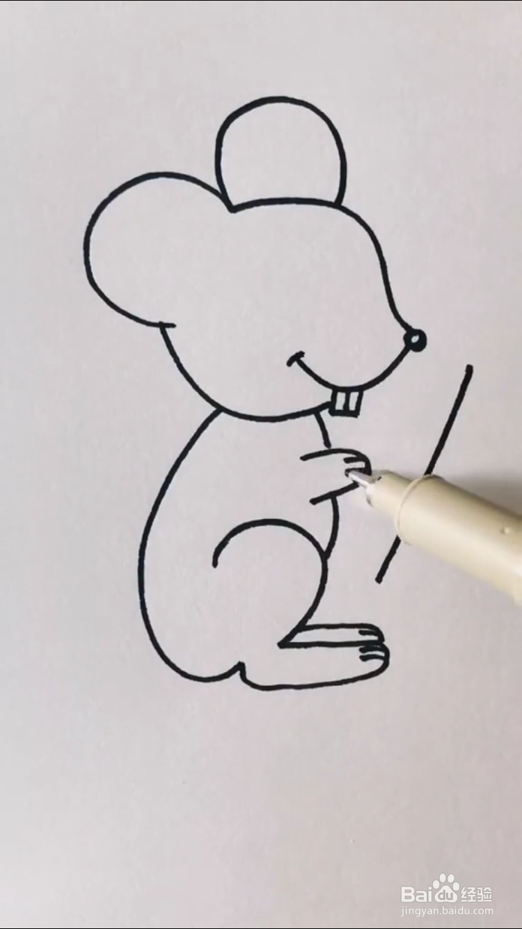 小老鼠的简笔画如何画？