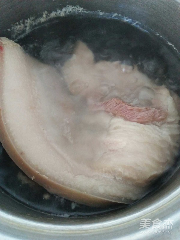 花菜肉片的做法