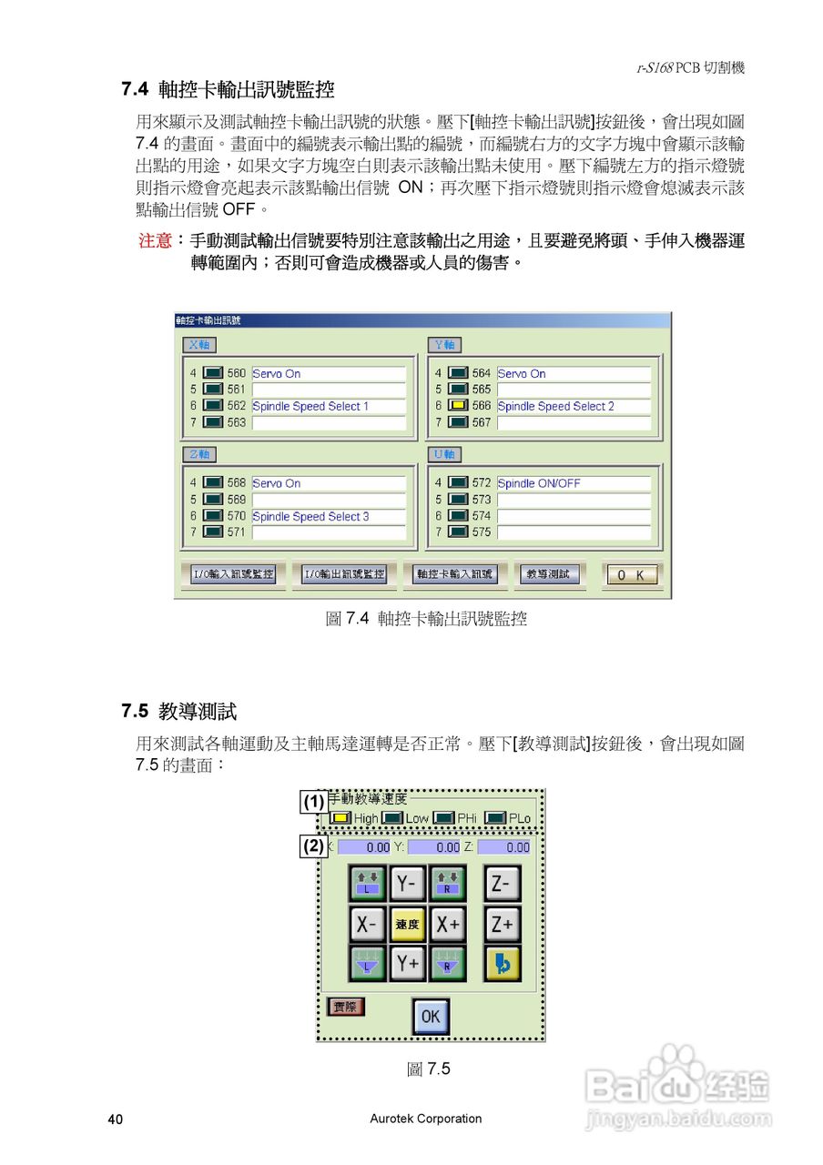 Aurotek &gamma;-S168SA 2-Slide PCB切割机使用手册:[5]