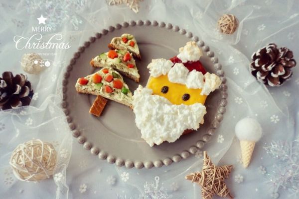 圣诞老人&圣诞树吐司#柏翠辅食节-营养佐餐#