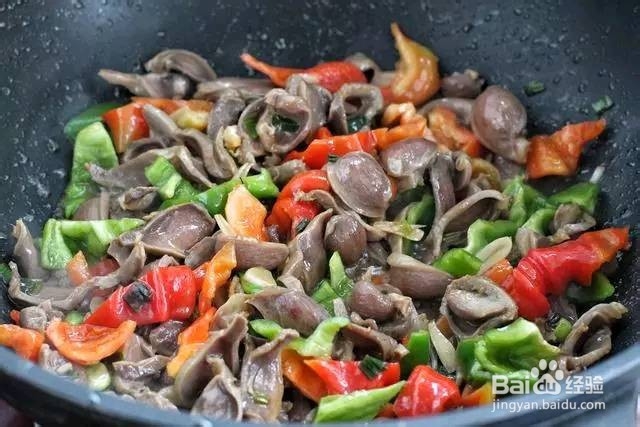 辣椒炒鸡胗怎么做