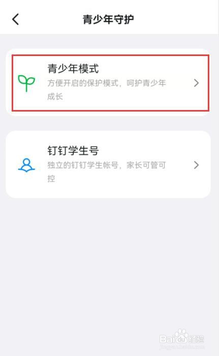钉钉在哪里开启青少年守护