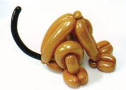 魔法气球造型系列之精品气球小狗