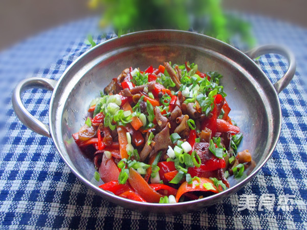 泡菜炒鸭肠的做法