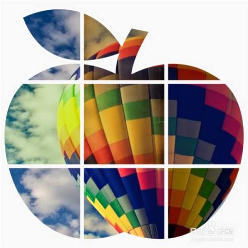 怎样在美图秀秀中给图片添加苹果九宫格形状