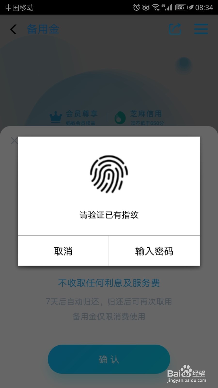 支付宝怎样开通备用金