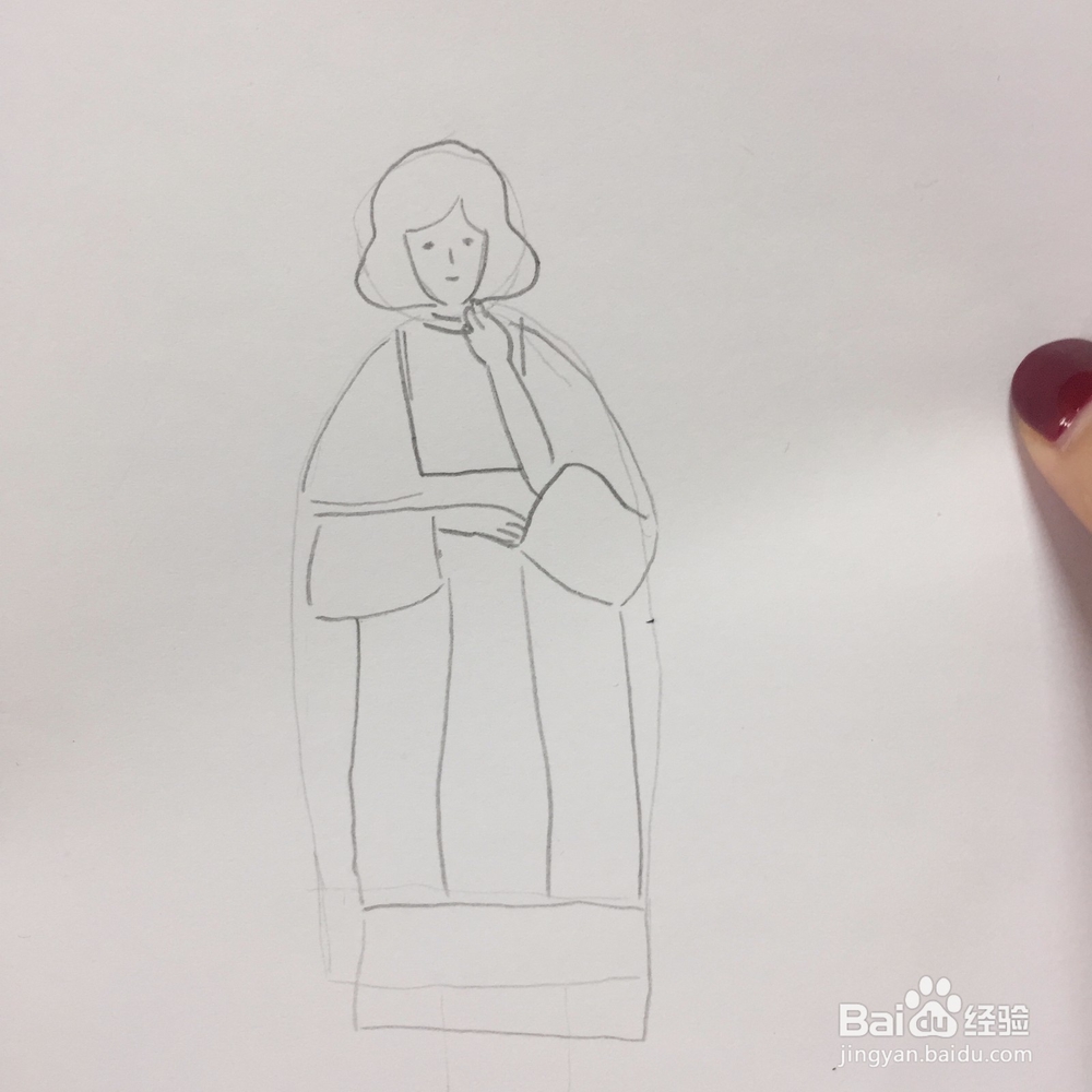 简笔画手绘女孩人物设计教程