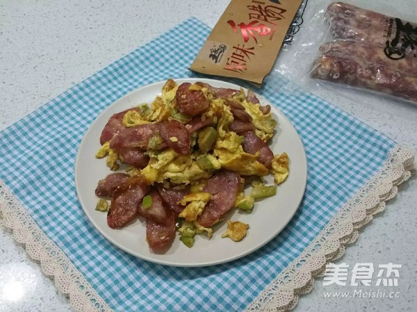 辣味蛋炒腊肠