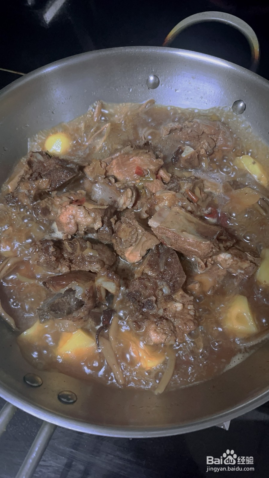 脊骨干豆角焖面的做法