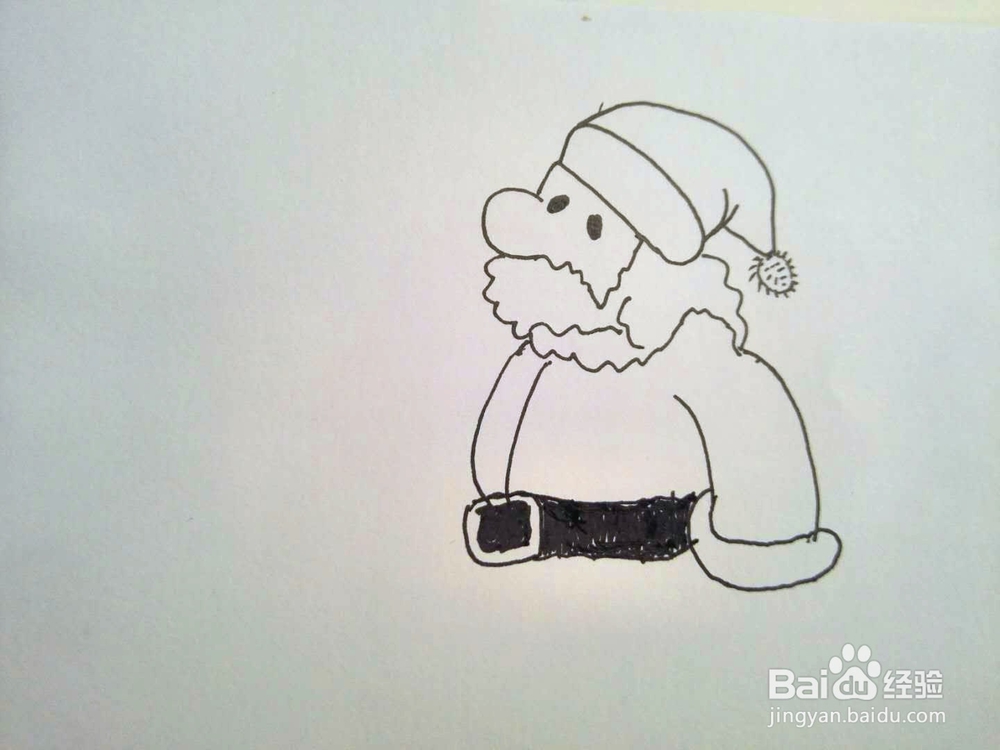 圣诞老人简笔画分享