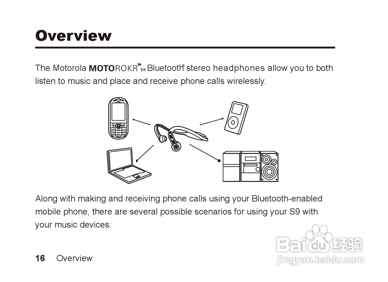 摩托罗拉S9蓝牙立体声耳机使用说明书:[2]
