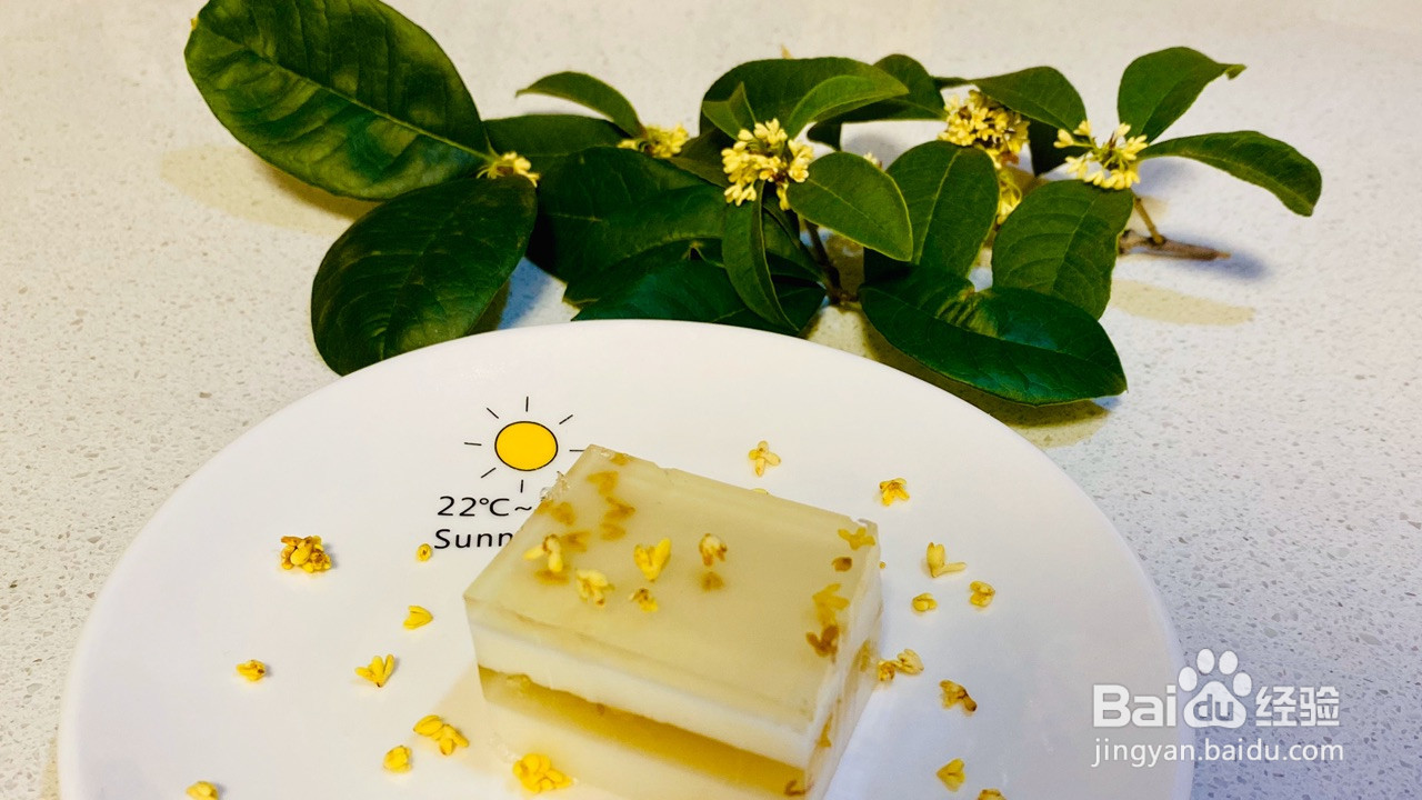 水晶椰汁桂花糕的做法