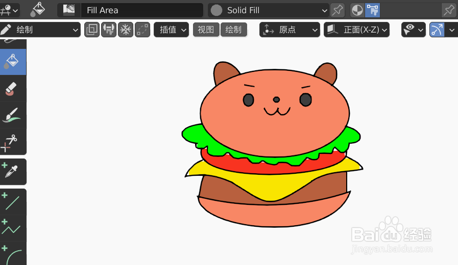 如何使用blender2.9快速设计小熊汉堡简图模型